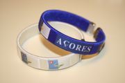 2 ACORES COUNTRY FLAG  FLEXIBLE METAL NYLON BRACELETS WRISTBANDS ...CHOOSE YOUR COLOR ... NEW