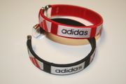 2 ADIDAS RED FLEXIBLE C  BRACELETS WRISTBANDS .. NEW