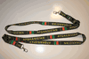 2 AFGHANISTAN BLACK COUNTRY FLAG LANYARDS KEYCHAINS PASSHOLDERS .. NEW