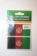 2 AFGHANISTAN COUNTRY FLAG SET OF CAR BUMPER STICKERS DECAL EMBLEMS .. NEW