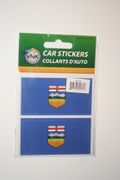 2 ALBERTA PROVINCIAL FLAG SET OF CAR BUMPER STICKERS DECAL EMBLEM .. CANADA .. NEW
