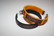 2 ANTIGUA & BARBUDA COUNTRY FLAG FLEXIBLE METAL NYLON BRACELETS ... NEW