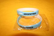 2 ARGENTINA BLUE AND WHITE COUNTRY FLAG BRACELETS...NEW