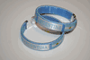 2 ARGENTINA COUNTRY FLAG LIGHT BLUE FLEXIBLE METAL NYLON BRACELETS ... NEW