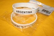 2 ARGENTINA WHITE COUNTRY FLAG BRACELETS ...NEW