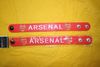 2 ARSENAL FC RED SOCCER WRIST BANDS FOOTBALL NEW