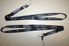 2 ASTON MARTINS BLACK HIGH QUALITY CAR LANYARDS KEYCHAINS PASSHOLDERS .. AUTOMOBILE .. NEW
