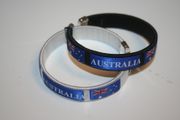 2 AUSTRALIA COUNTRY FLAG FLEXIBLE C BRACELETS WRISTBANDS .. CHOOSE YOUR COLOR .. NEW