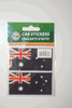 2 AUSTRALIA COUNTRY FLAG SET OF CAR BUMPER STICKERS DECAL EMBLEMS .. NEW