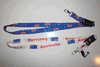 2 AUSTRALIA WHITE / BLUE COUNTRY FLAG LANYARDS KEYCHAINS PASSHOLDERS... FIFA WORLD CUP SOCCER FOOTBALL ...NEW
