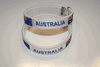 2 AUSTRALIA WHITE COUNTRY FLAG FLEXIBLE METAL BRACELETS ... NEW