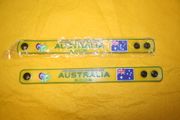 2 AUSTRALIA YELLOW FIFA WORLD CUP SOCCER WRIST BANDS 