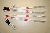 2 AUSTRIA COUNTRY FLAG HIGH GLOSS WHITE LANYARDS KEYCHAINS PASSHOLDERS NECKSTRAPS ... NEW