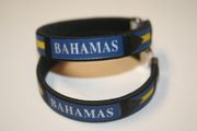 2 BAHAMAS BLACK COUNTRY FLAG FLEXIBLE  BRACELETS WRISTBANDS  .. NEW