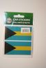 2 BAHAMAS COUNTRY FLAG SET OF CAR BUMPER STICKERS DECAL EMBLEMS .. NEW