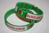 2 BANGLADESH GREEN COUNTRY FLAG FLEXIBLE BRACELETS WRISTBANDS .. NEW