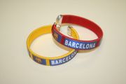 2 BARCELONA FOOTBALL CLUB SOCCER FLEXIBLE BRACELETS WRISTBANDS .. CHOOSE YOUR COLOR .. NEW