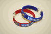 2 BARCELONA FOOTBALL SOCCER CLUB FLEXIBLE BRACELETS WRISTBANDS ... CHOOSE YOUR COLOR .. NEW
