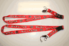 2 BENFICA PORTUGAL SOCCER FOOTBALL FUTBOL RED LANYARD KEYCHAIN PASSHOLDER NECKSTRAP .... NEW