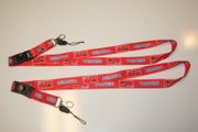 ***SOLD OUT***2 BERMUDA COUNTRY FLAG RED LANYARDS KEYCHAINS PASSHOLDERS NECKSTRAPS .... NEW