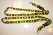 2 BOB MARLEY JAMAICA COUNTRY FLAG LANYARDS KEYCHAINS PASSHOLDERS ... NEW