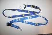 2 BOSNIA BLUE COUNTRY FLAG LANYARDS KEYCHAINS PASSHOLDERS VARIETY .. HERZEGOVINA .. NEW
