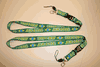 2 BRASIL GREEN  LANYARDS KEYCHAINS PASSHOLDERS ... FIFA WORLDD CUP FOOTBALL BRAZIL...NEW