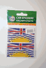 2 BRITISH COLUMBIA PROVINCIAL FLAG SET OF CAR BUMPER STICKERS DECAL EMBLEM ...  BC CANADA .. NEW