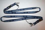 2 CANADA MAPLE LEAF BLUE LANYARDS KEYCHAINS PASSHOLDERS ...NEW