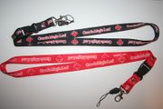 2 CANADA MAPLE LEAF FLAG LANYARDS KEYCHAINS PASSHOLDER .. VARIETY.. NEW