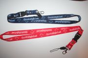 2 CANADA MAPLE LEAF FLAG LANYARDS KEYCHAINS PASSHOLDERS .. VARIETY .. NEW