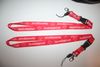 2 CANADA MAPLE LEAF RED FLAG LANYARDS KEYCHAINS PASSHOLDERS .. NEW