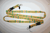 2 CBF BRASIL 5 STAR FIFA WORLD CUP YELLOW LANYARDS KEYCHAINS PASSHOLDERS .. FOOTBALL SOCCER .. NEW