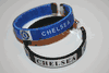 2 CHELSEA FC SOCCER FOOTBALL FLEXIBLE  BRACELETS WRISTBANDS  ... CHOOSE YOUR BLUE OR BLACK COLOR ... NEW