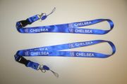 2 CHELSEA FOOTBALL CLUB FC SOCCER BLUE HIGH QUALITY LANYARDS KEYCHAINS PASSHOLDERS .. NEW