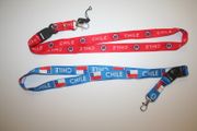 2 CHILE COUNTRY FLAG LANYARDS KEYCHAINS PASSHOLDERS VARIETY ... FIFA WORLD CUP SOCCER FOOTBALL .. NEW