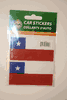2 CHILE COUNTRY FLAG SET OF CAR BUMPER STICKERS DECAL EMBLEM .. NEW