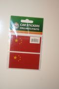 2 CHINA COUNTRY FLAG SET OF CAR BUMPER STICKERS DECAL EMBLEM ... NEW