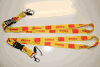 2 CHINA COUNTRY FLAG YELLOW LANYARDS KEYCHAINS PASSHOLDERS NECKSTRAPS .... NEW