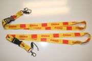 2 CHINA COUNTRY FLAG YELLOW LANYARDS KEYCHAINS PASSHOLDERS NECKSTRAPS .... NEW