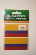 2 COLOMBIA COUNTRY FLAG SET OF CAR BUMPER STICKERS DECAL EMBLEM .. NEW