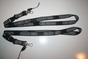2 CORONATION STREET BRITISH TV SHOW BLACK LANYARDS KEYCHAINS PASSHOLDERS .. NEW