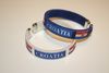 2 CROATIA COUNTRY FLAG  FLEXIBLE NYLON BRACELETS WRISTBANDS ... CHOOSE YOUR COLOR  .. NEW
