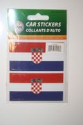 2 CROATIA COUNTRY FLAG SET OF CAR BUMPER STICKERS DECAL EMBLEM .. NEW