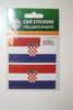 2 CROATIA COUNTRY FLAG SET OF CAR BUMPER STICKERS DECAL EMBLEM .. NEW