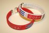 2 CUBA COUNTRY FLAG FLEXIBLE METAL NYLON BRACELETS WRISTBANDS ... CHOOSE YOUR COLOR ... NEW