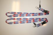 2 CUBA COUNTRY FLAG LANYARDS KEYCHAINS PASSHOLDERS...NEW