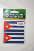 2 CUBA COUNTRY FLAG SET OF CAR BUMPER STICKERS DECAL EMBLEM .. NEW