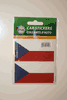 2 CZECH REPUBLIC COUNTRY FLAG SET OF CAR BUMPER STICKERS DECAL EMBLEM ..NEW