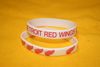 2 DETROIT RED WINGS WHITE SILICONE BRACELETS (ADULT OR KIDS SIZES) NHL HOCKEY